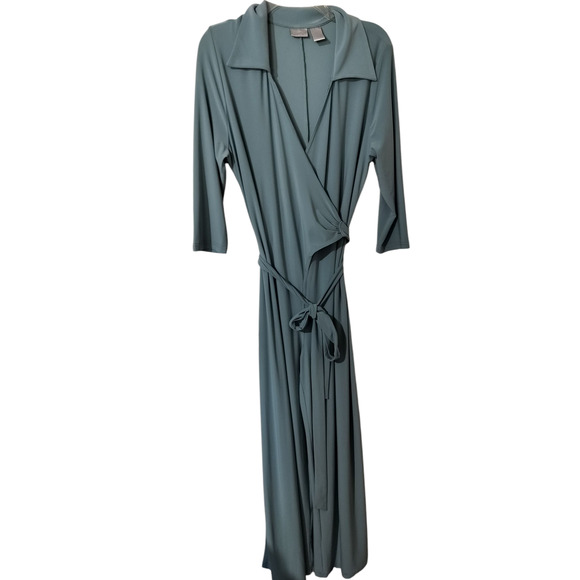 3503) Spiegel Green Wide Leg Relaxed Pockets Pantsuit Jumper Size XL - Picture 2 of 7